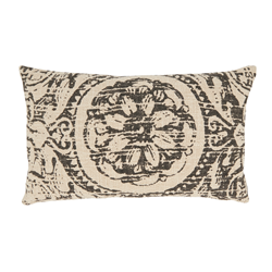 0008 - Floral Distressed Pillow - Down Filled