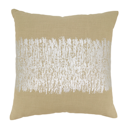 1003 - Metallic Banded Design Pillow - Down Filled