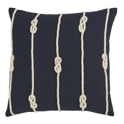 1014 - Knotted Rope Pillow - Down Filled