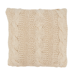 1020 - Cable Knit Design Pillow - Down Filled