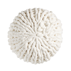 1301 Chunky Knit Round Pillow - Poly Filled
