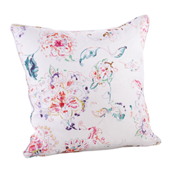 13020 - Printed Floral Design Pillow - Down Filled