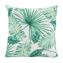1461 - Printed Leaf Pillow - Poly Filled