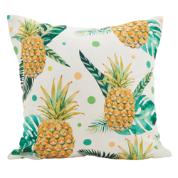 1465 - Printed Pineapple Pillow - Poly Filled