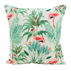 1474 - Printed Flamingo Pillow - Poly Filled