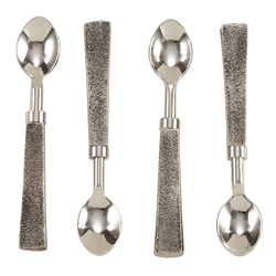 SP914 Square Handle Cocktail Spoon - Set Of 4