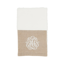 14032 Terry Towel With Linen Border