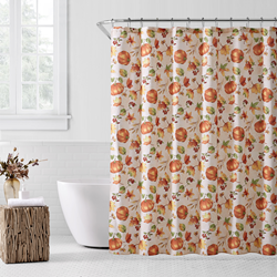 SC6339 Fall Pumpkin Shower Curtain