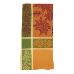 8621 Jacquard Fall Leaves Napkin