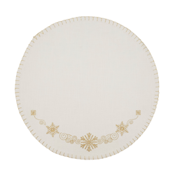 1134 Embroidered Snowflakes Placemat