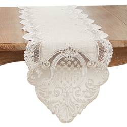 1109 Embroidered Lace Runner