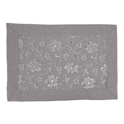 4019 Floral Embroidered Placemat
