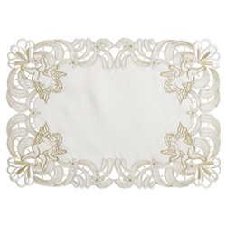 412 Embroidered Cupid Design Placemat