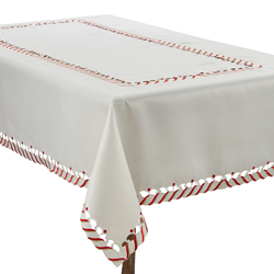 1633 Candy Cane Tablecloth