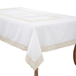 1729 Braid Emroidered Tablecloth