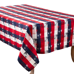 1776 Americana Checkered Tablecloth