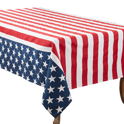 8014 American Flag Tablecloth