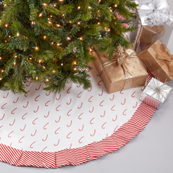 2198 Candy Cane Tree Skirt