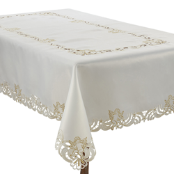 412 Embroidered Cupid Design Tablecloth