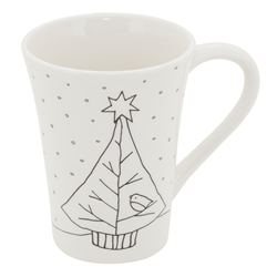 SE114 Cartoon Christmas Tree Mug