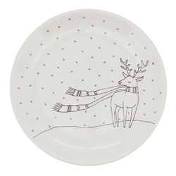 SE115 Cartoon Reindeer Salad Plate
