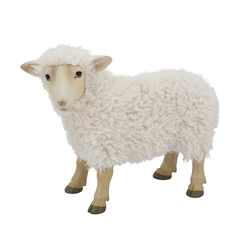 HA754 Resin Sheep With Fur