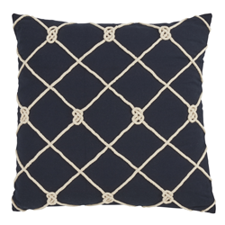 1013 - Knotted Rope Pillow - Down Filled
