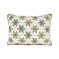 5313 Embroidered Snowflakes Pillow