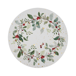 4028 Red Berry Wreath Placemat