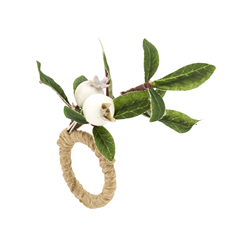 NR495 White Berry Napkin Ring