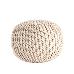 PU312 Cotton Twisted Rope Pouf