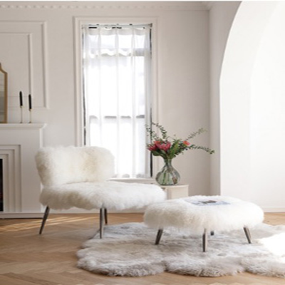 FR3564 Mongolian Lamb Fur Chair