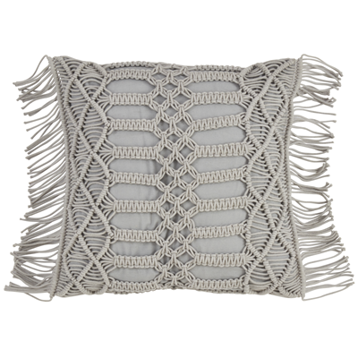 5379 - Macrame Pillow - Down Filled