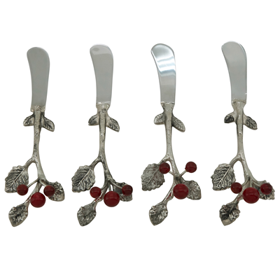 SP184 Holly Berry Cocktail Knife - Set Of 4