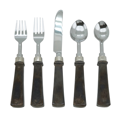 SP212 Ombre Smokey Glass Flatware - Set Of 5