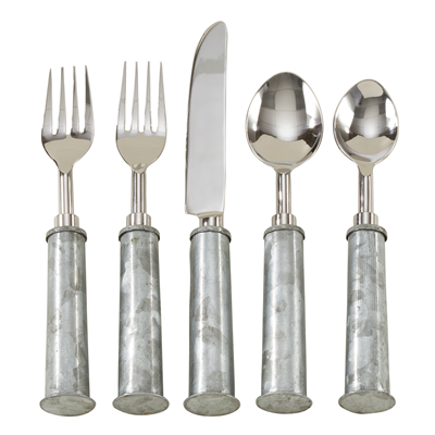 SP927 Galvanized Flatware - Set Of 5