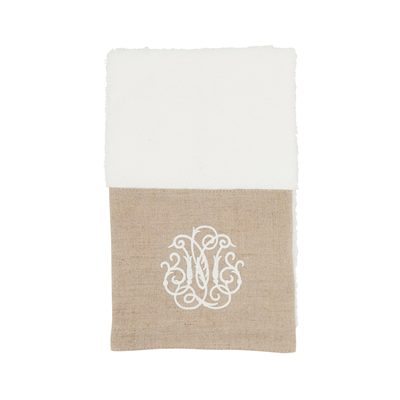 14032 Terry Towel With Linen Border