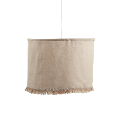 LS1688 Stonewashed Fringe Lamp Shade