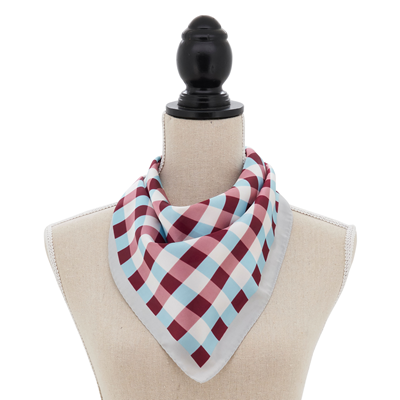 S888 Checkered Design Scarf