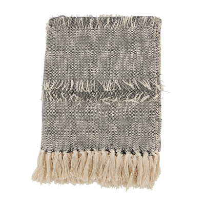 TH172 Striped Fringe Throw