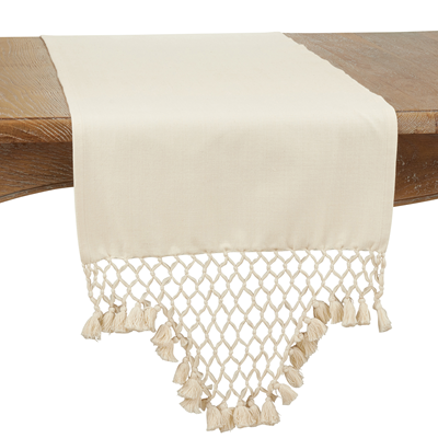 1220 Braided Tassel Runner