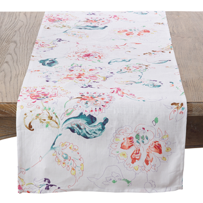 13010 Printed Floral Design Runner