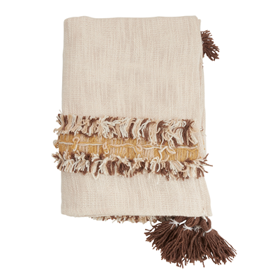 TH422 Tassle And Fringe Throw