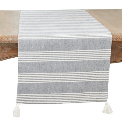 1561 Stripe Tassel Runner