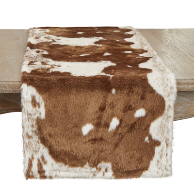 471 Faux Fur Cow Hide Runner