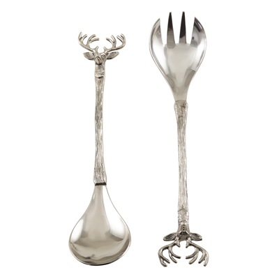 SP778 Reindeer Salad Servers - Set Of 2