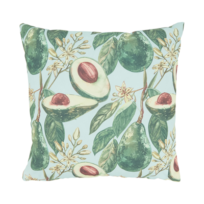 2358 Avocados Outdoor Pillow